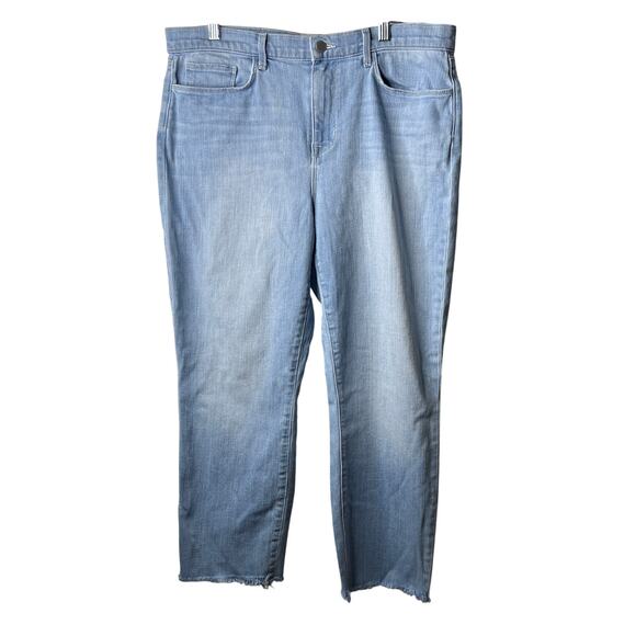 L'AGENCE Sada High Rise Slim Fit Cropped Light Wash Jeans Size 31 - Picture 2 of 9